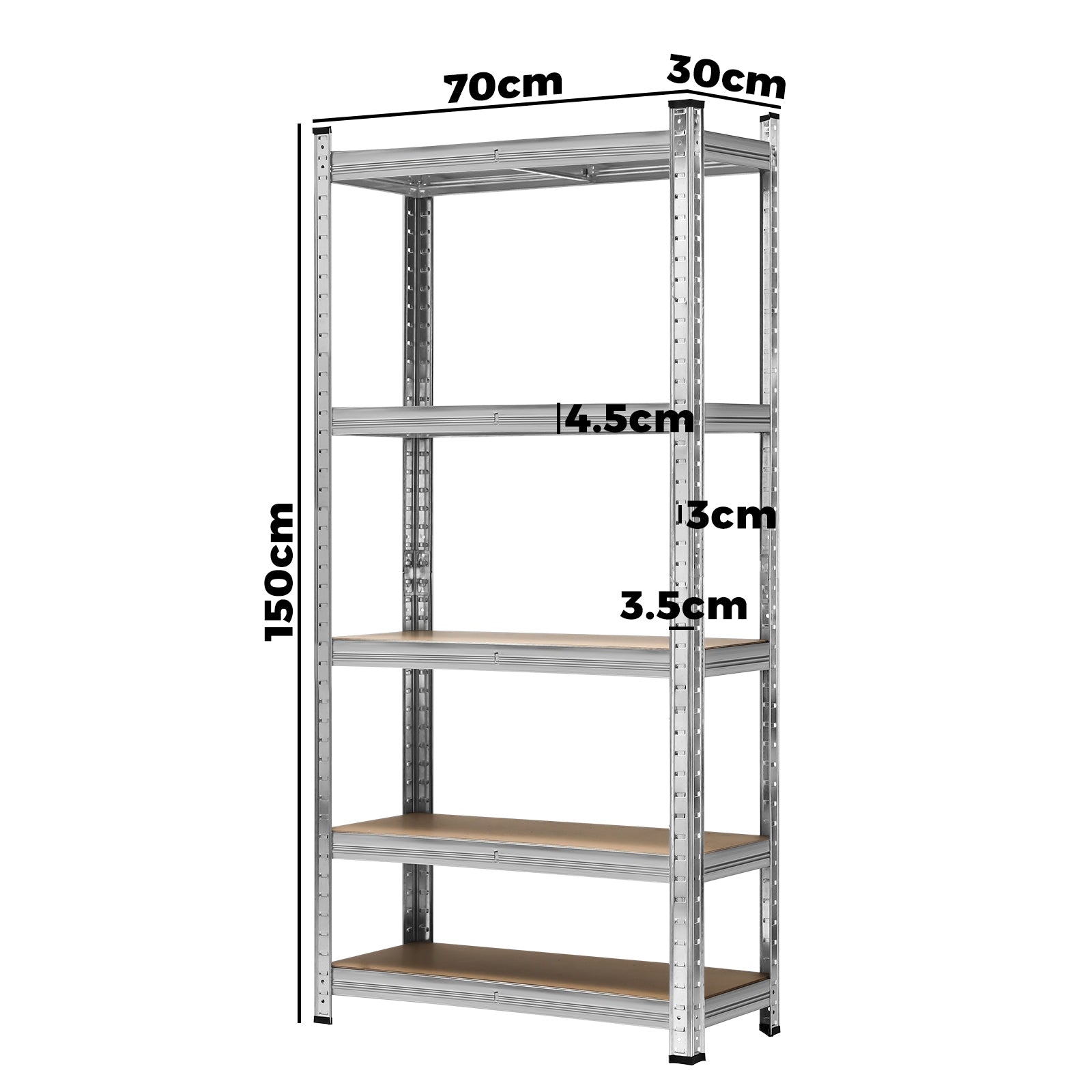Sharptoo 3x1.5m Garage Shelving Shelves Warehouse Racking Storage Rack Pallet - Sunyee