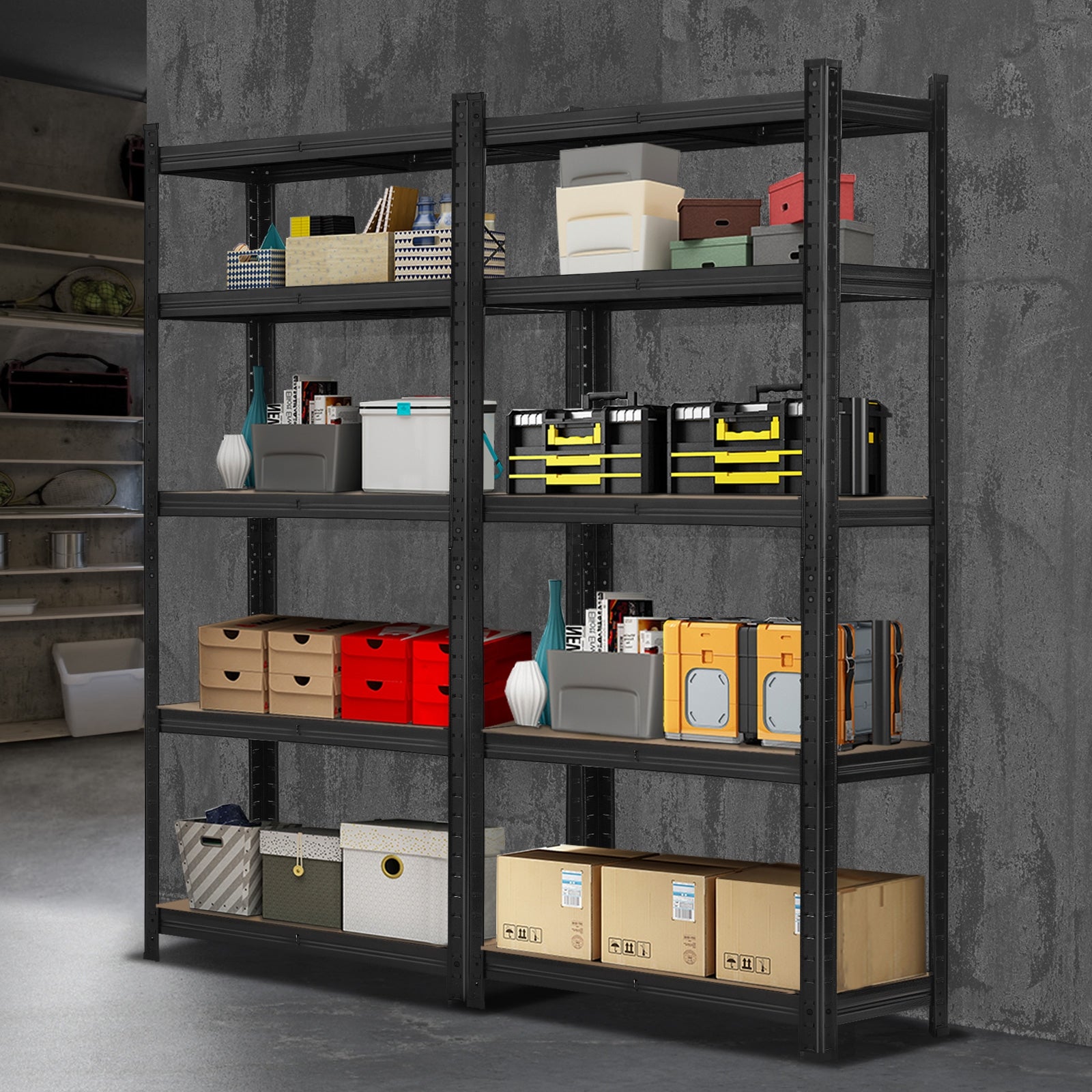 Sharptoo 2x1.8m Garage Shelving Shelves Warehouse Storage Rack Pallet Racking - Sunyee