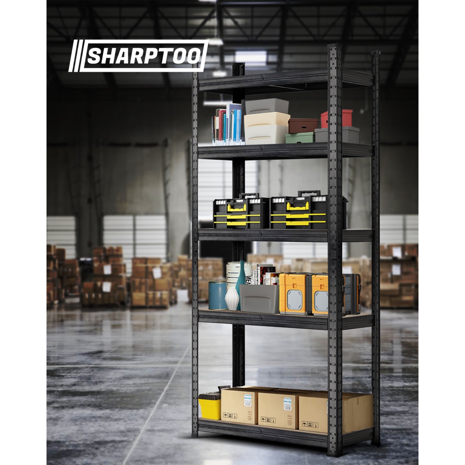 Sharptoo 2x1.8m Garage Shelving Shelves Warehouse Storage Rack Pallet Racking - Sunyee