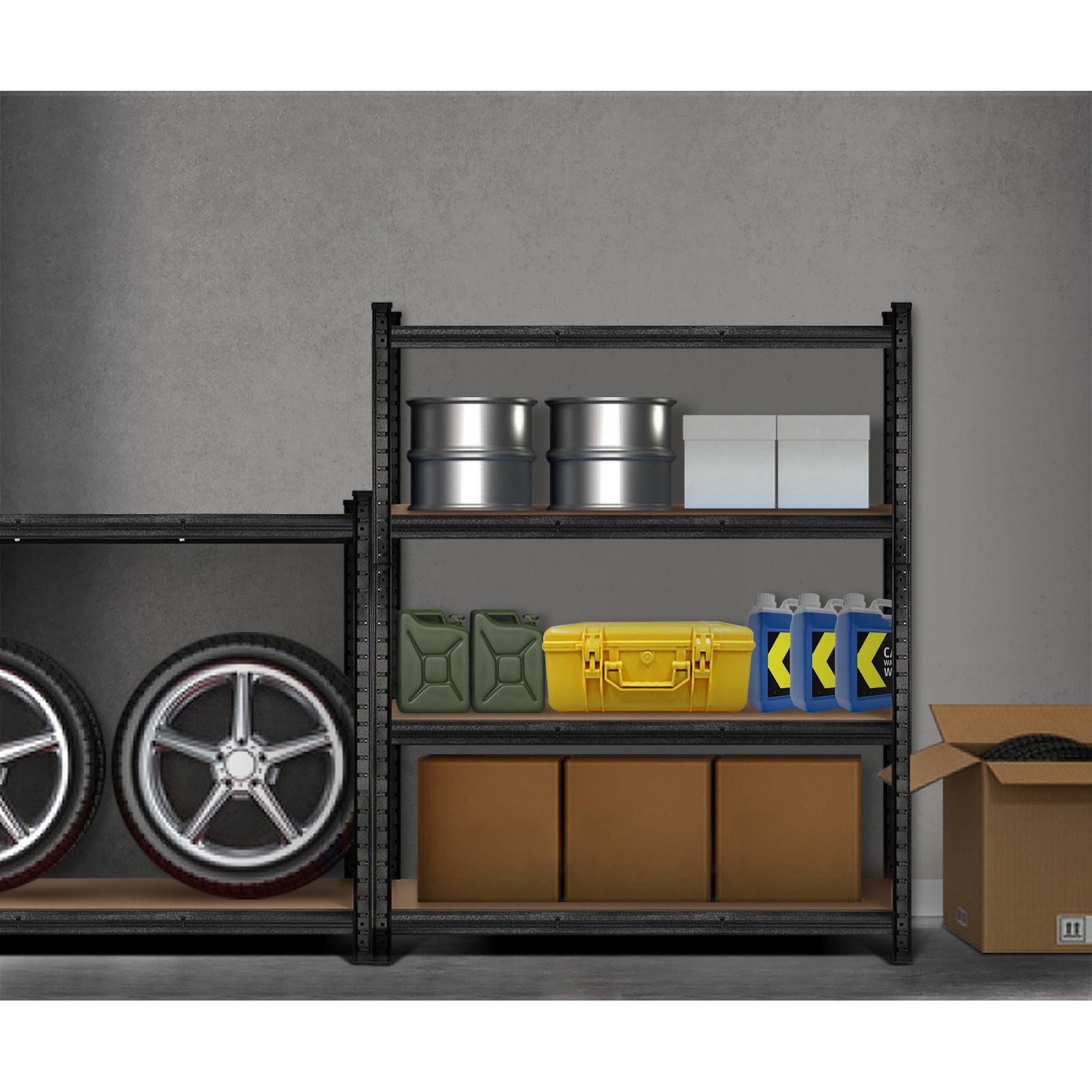 Sharptoo 2x1.8m Garage Shelving Shelves Warehouse Racking Storage Rack Pallet - Sunyee