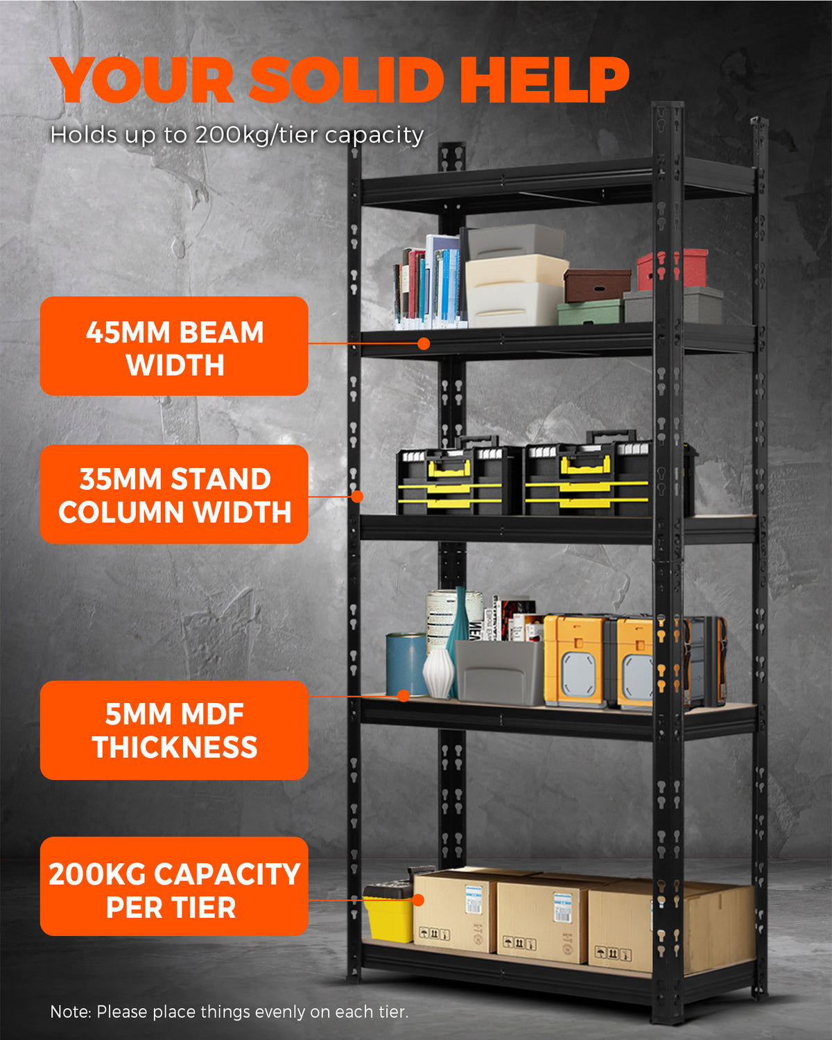 Sharptoo Shelving Garage Warehouse Storage Racking Industrial Shed Shelves Rack