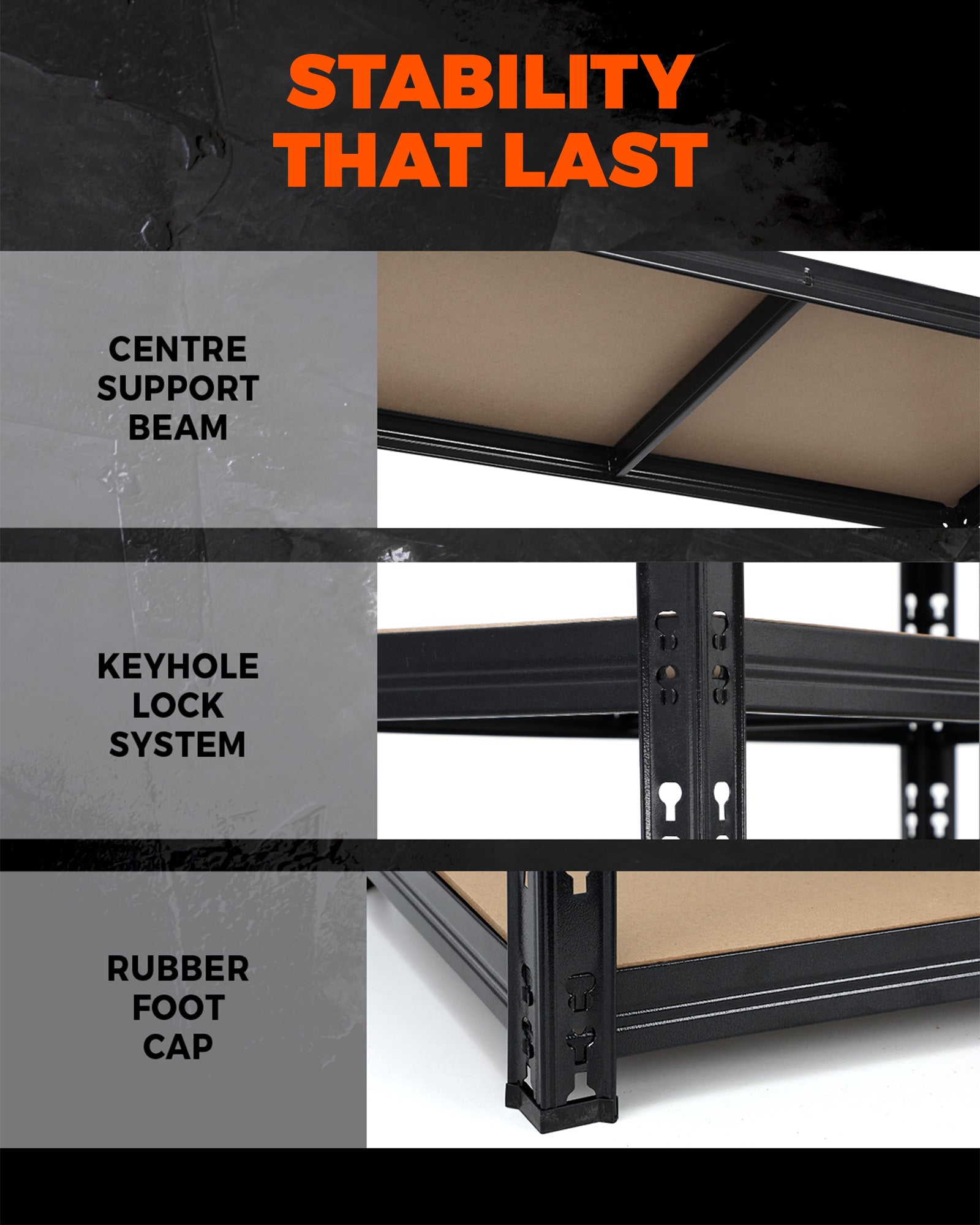 Sharptoo Shelving Garage Warehouse Storage Racking Industrial Shed Shelves Rack - Sunyee