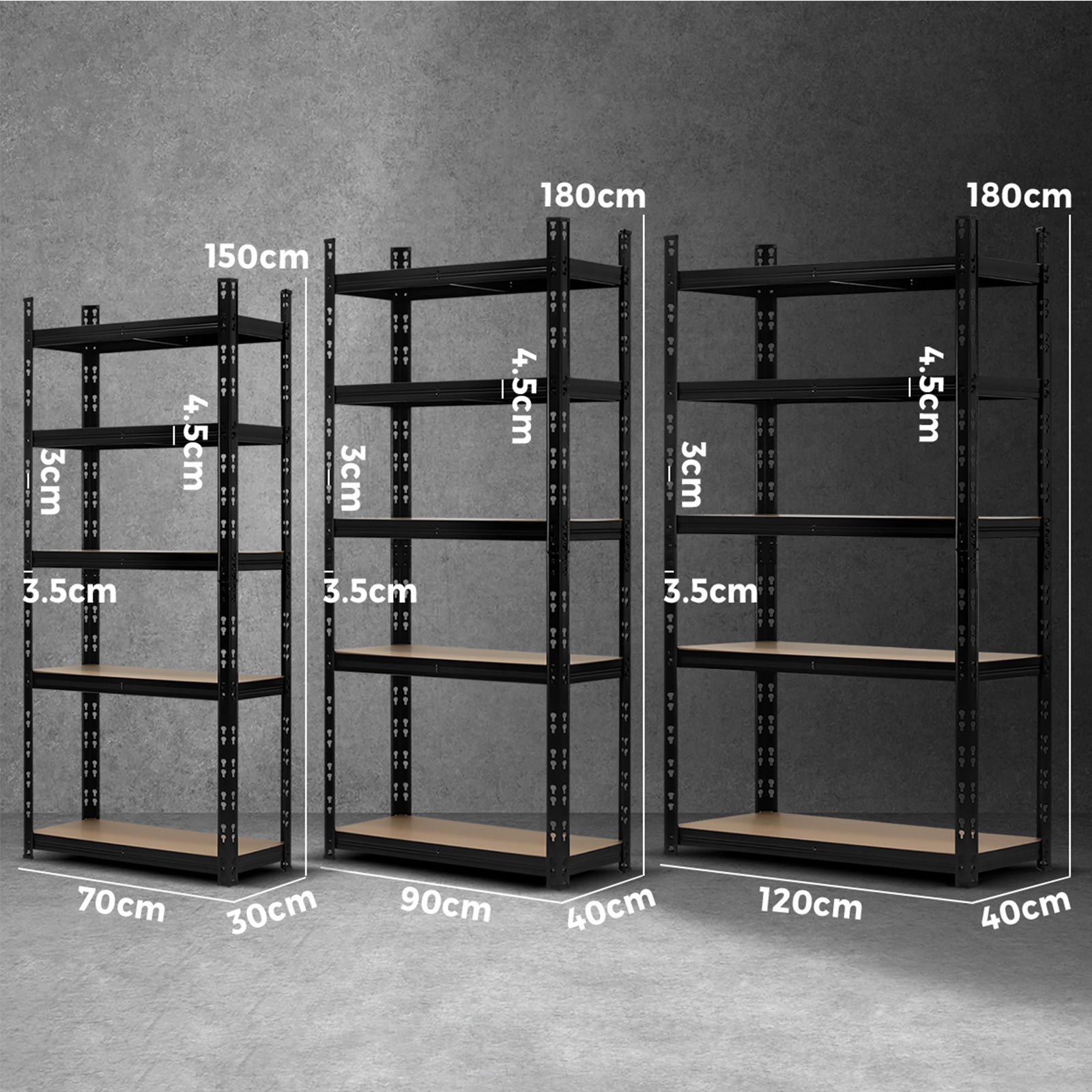 Sharptoo Shelving Garage Warehouse Storage Racking Industrial Shed Shelves Rack - Sunyee