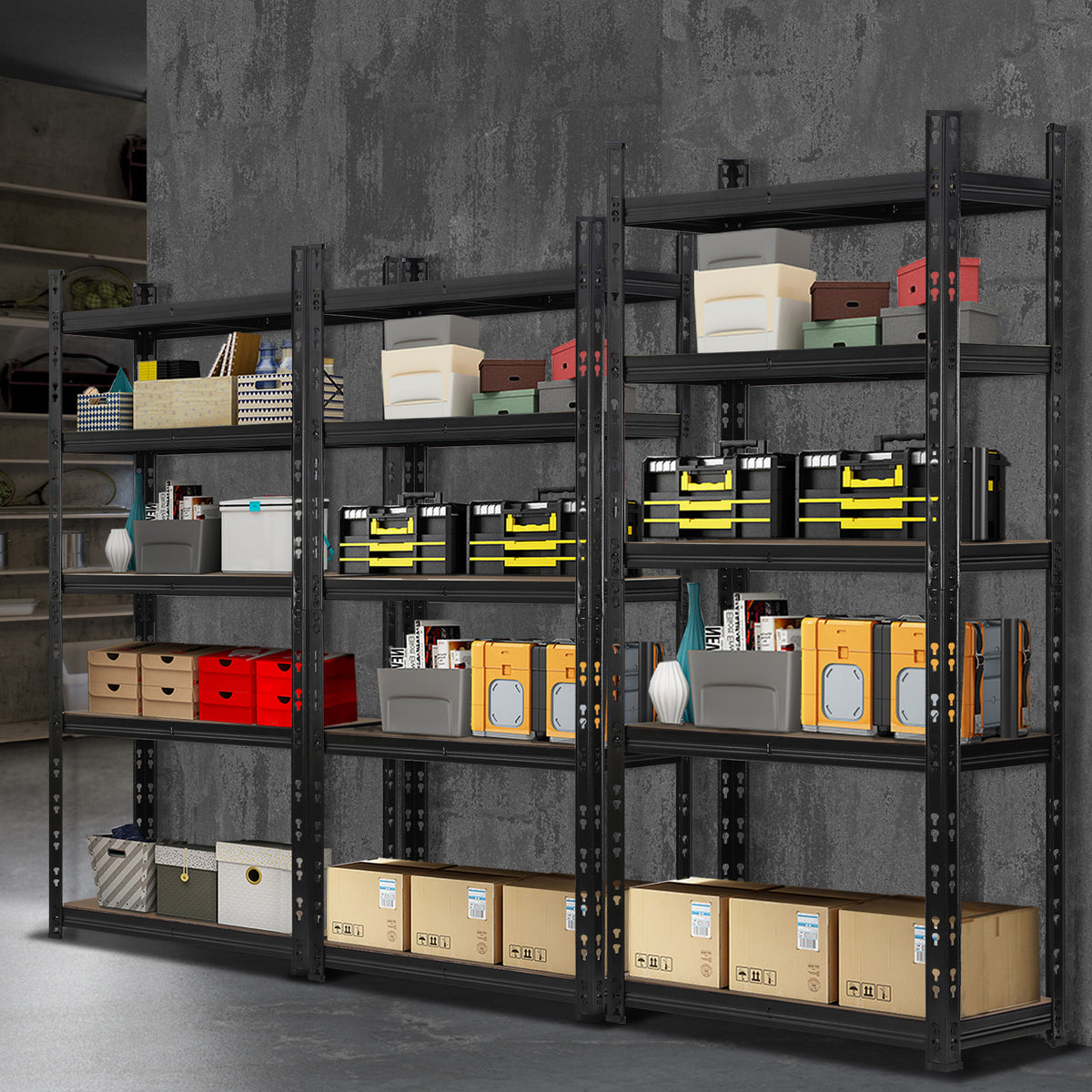 Sharptoo Shelving Garage Warehouse Storage Racking Industrial Shed Shelves Rack