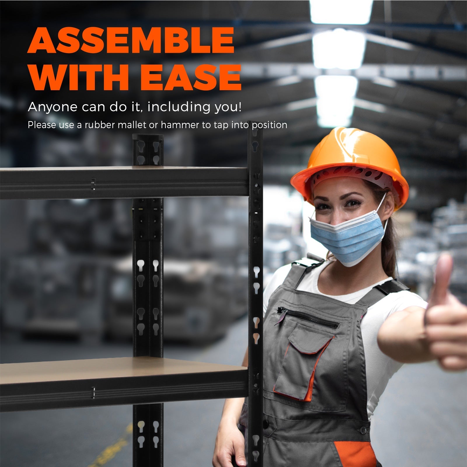 Sharptoo Warehouse Shelving Garage Shelves Storage Steel Rack Pallet Shelf1.5mx2 - Sunyee