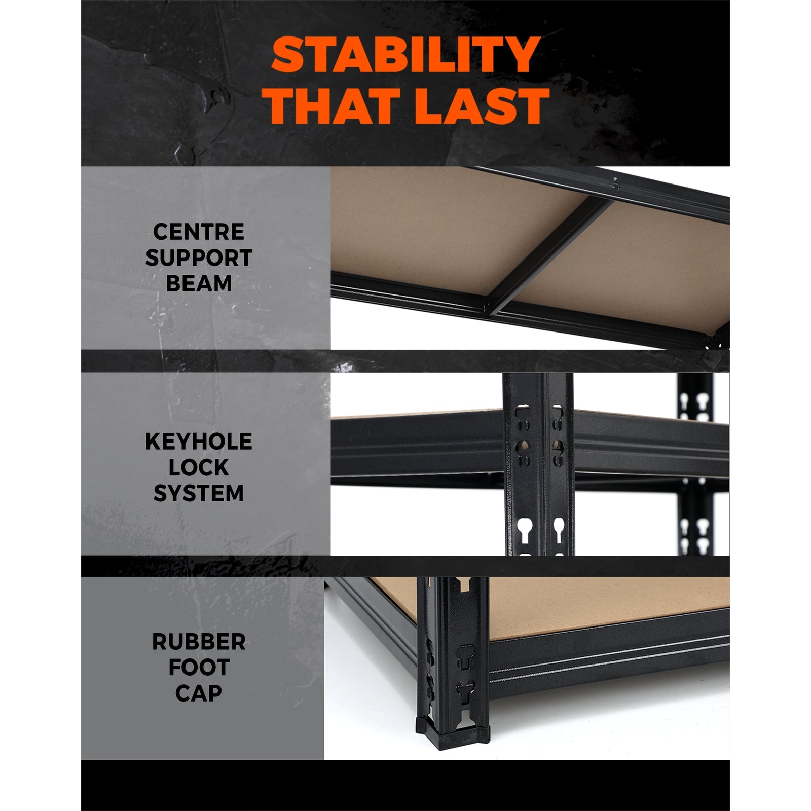 Sharptoo 4x1.5m Garage Shelving Shelves Warehouse Storage Rack Racking Pallet - Sunyee