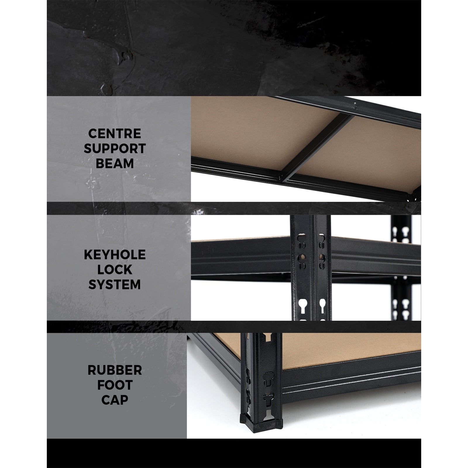 Sharptoo Warehouse Shelving Garage Shelves Storage Rack Pallet Racking 1.8*0.9m - Sunyee