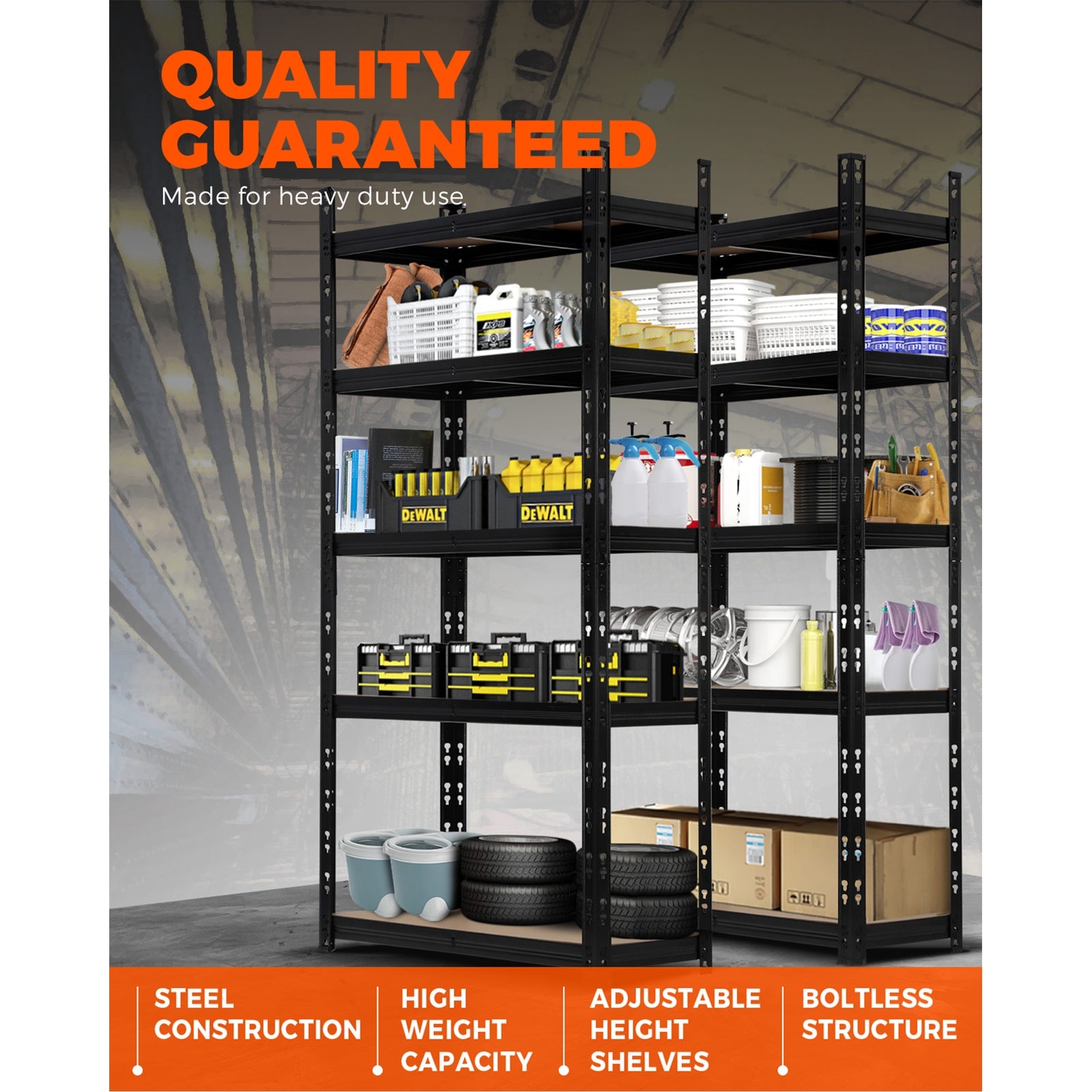 Sharptoo Warehouse Shelving Garage Shelves Storage Rack Pallet Racking 1.8*1.2m - Sunyee