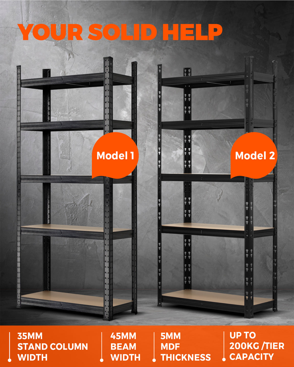 Sharptoo Shelving Warehouse Garage Storage Racking Industrial Shed Shelves Rack
