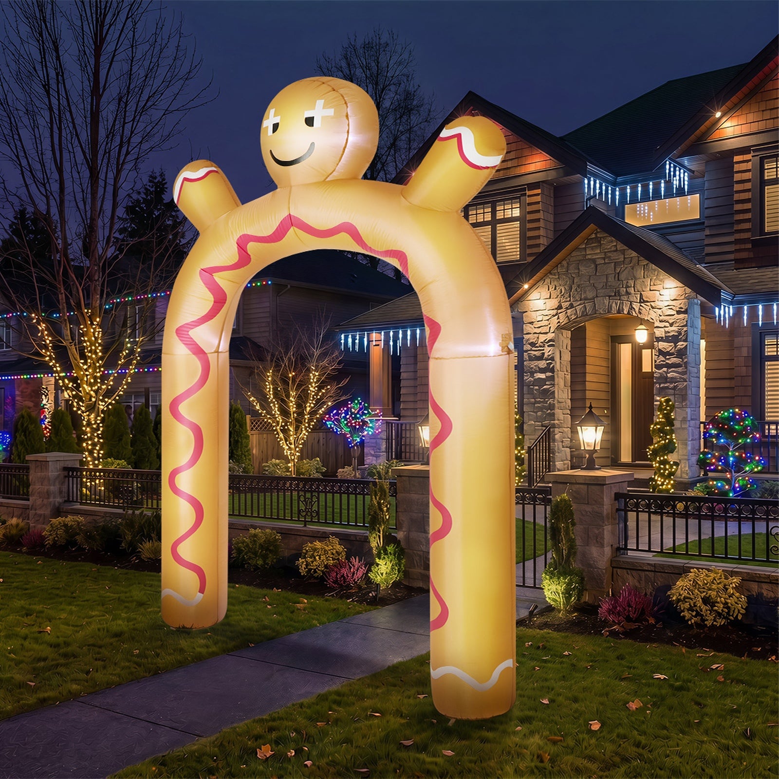Tinseltown Christmas Inflatable Archway Xmas Outdoor Decoration LED Lights
