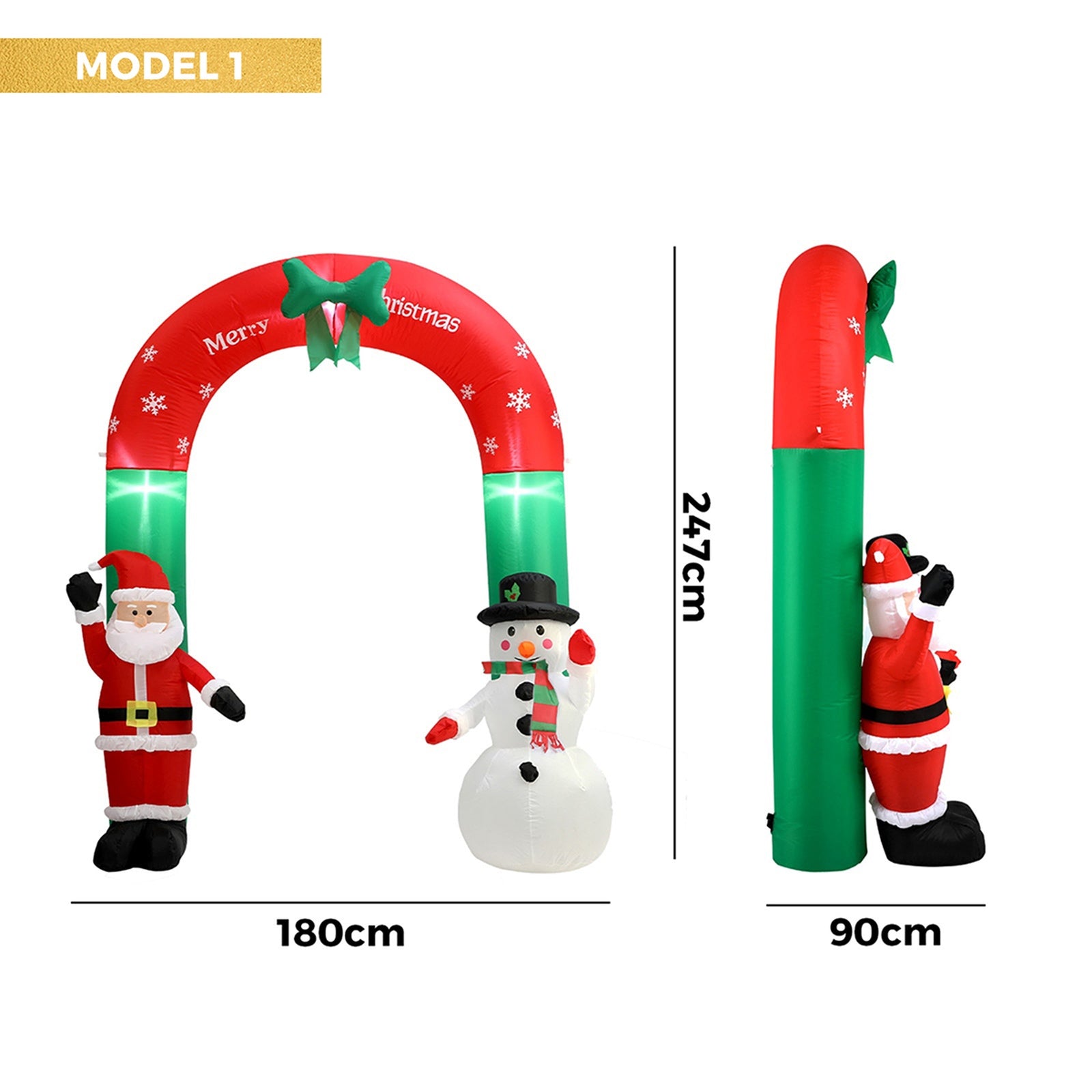 Tinseltown Christmas Inflatable Archway Xmas Outdoor Decoration LED Lights