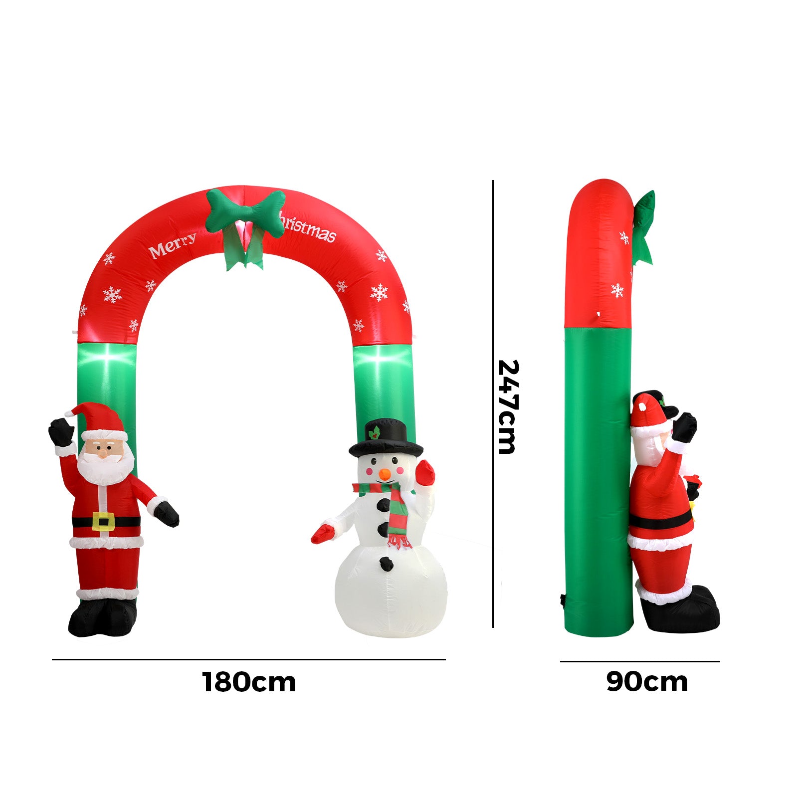 Tinseltown 2.4M Christmas Inflatable Archway Xmas LED Lights Outdoor Decoration - Sunyee