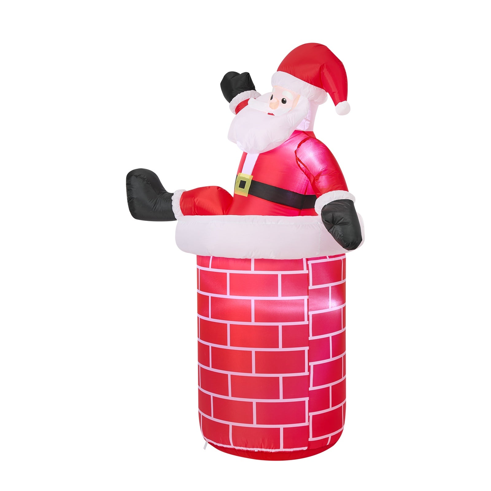 Tinseltown 1.8M Christmas Inflatable Santa Chimney LED Lights Outdoor Decoration