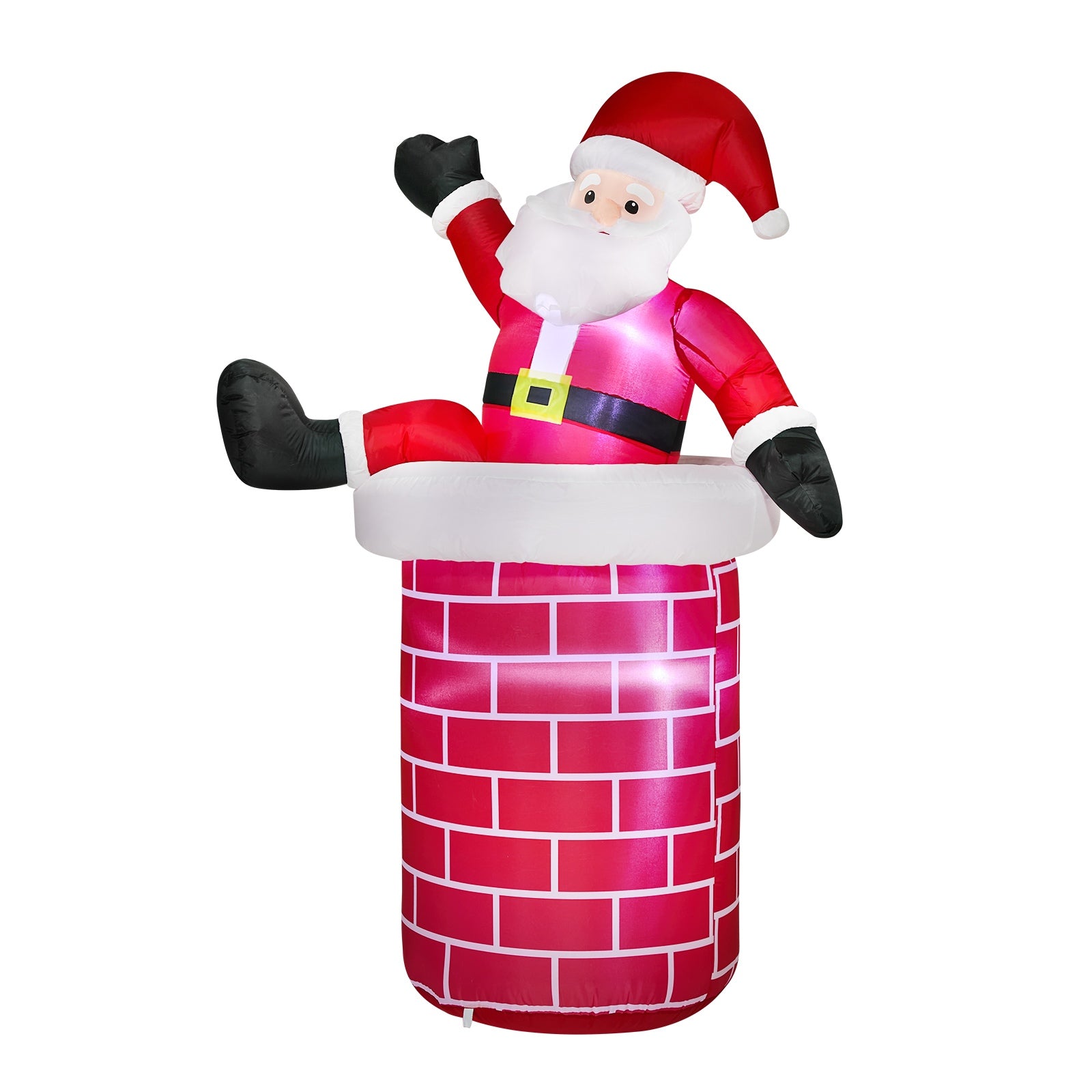 Tinseltown 1.8M Christmas Inflatable Santa Chimney LED Lights Outdoor Decoration