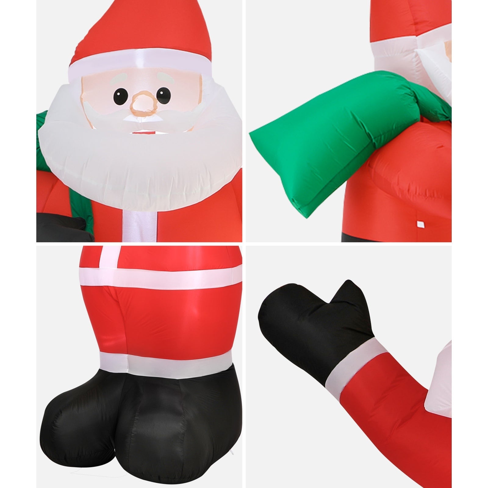 Tinseltown 2.4M Christmas Inflatable Santa Xmas Outdoor Decorations LED Lights - Sunyee