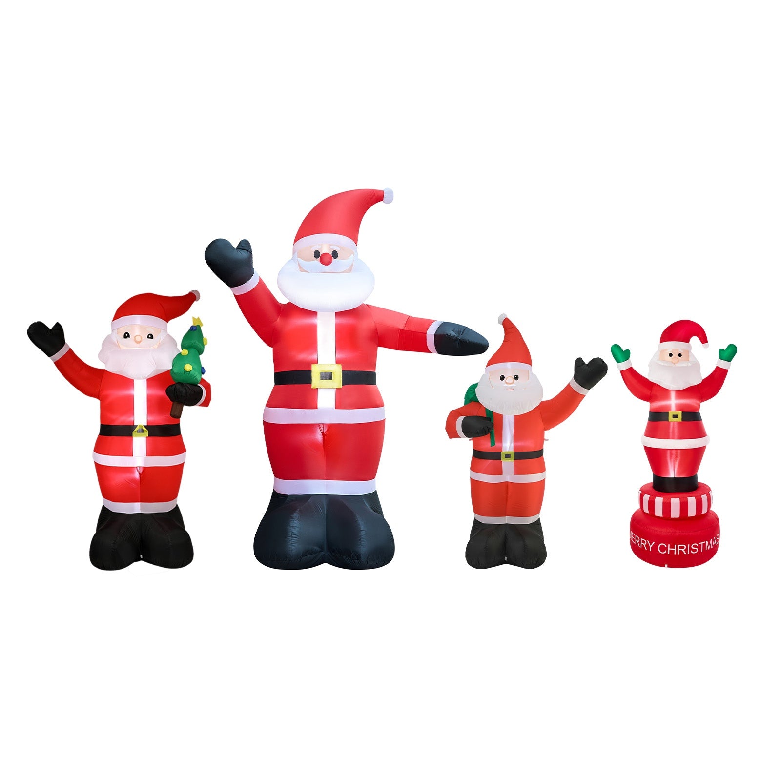 Tinseltown Christmas Inflatable Santa Xmas Outdoor Decorations LED Lights