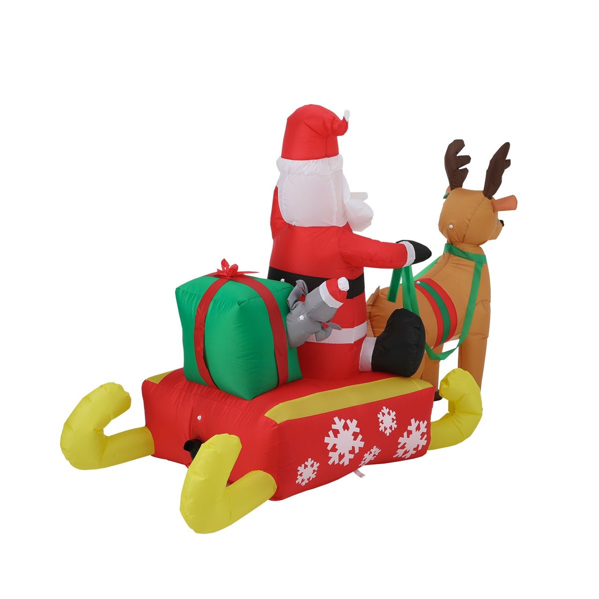 Tinseltown Christmas Inflatable Santa Reindeer 1.8M Xmas LED Light Outdoor Decoration - Sunyee