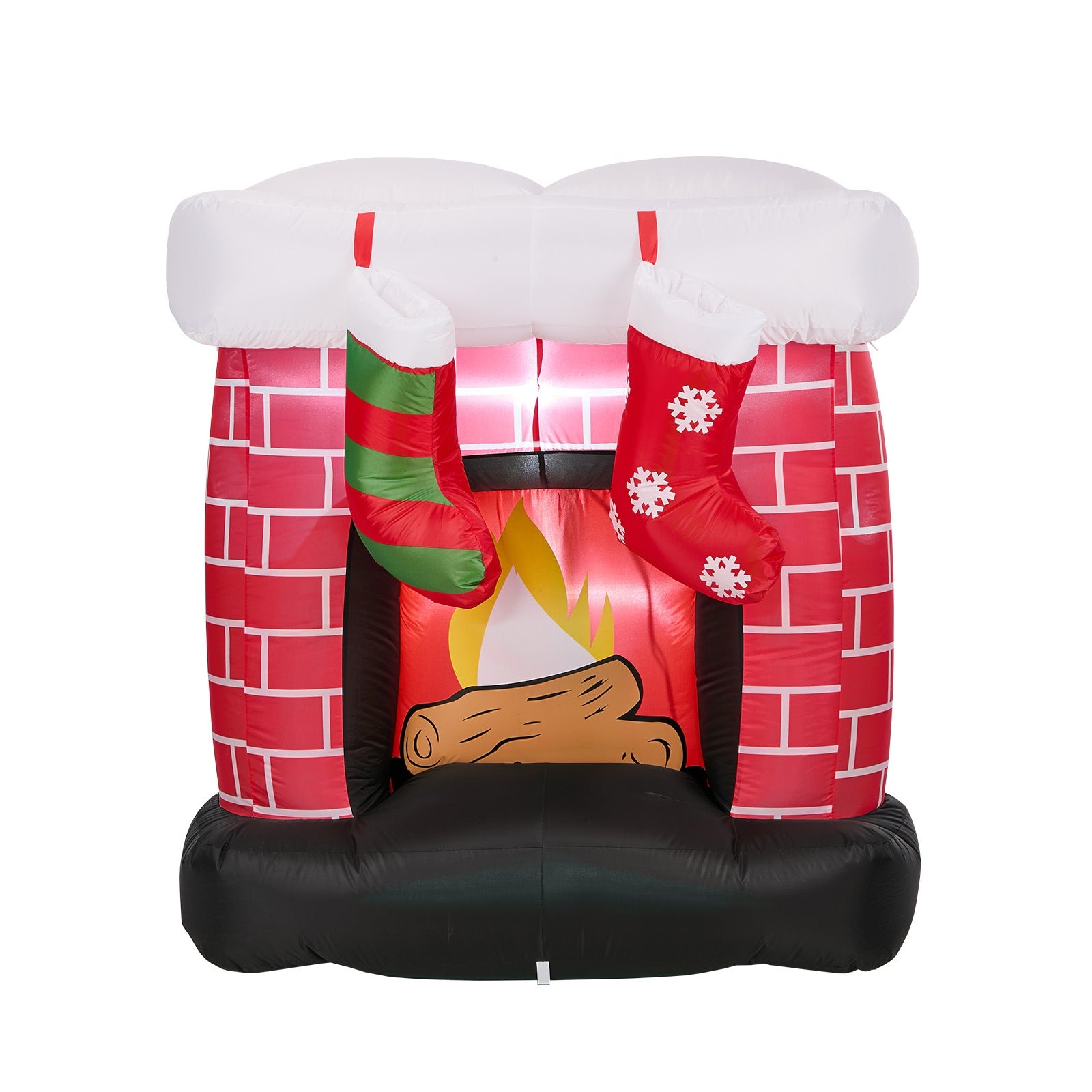 Tinseltown 1.5M Christmas Inflatable Fireplace LED Light Indoor Outdoor Decor