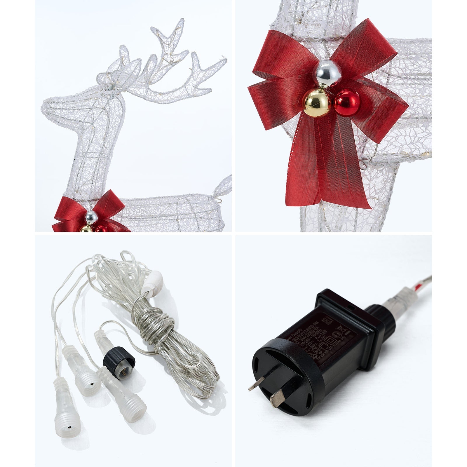 Tinseltown Christmas Lights LED 3PCS Reindeer Family Xmas Decor Indoor Outdoor - Sunyee