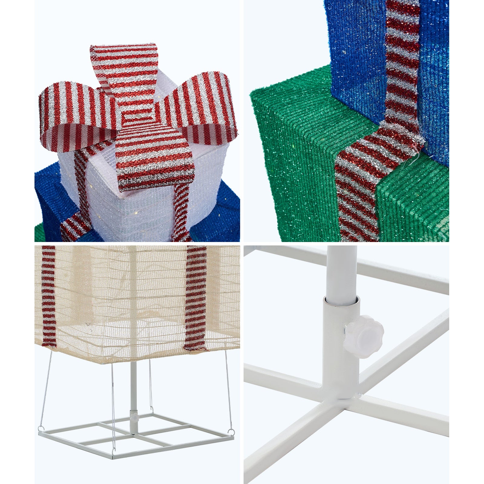 Tinseltown 3D Christmas Light LED 142cm Gift Boxes Xmas Decor 8 Effects - Sunyee