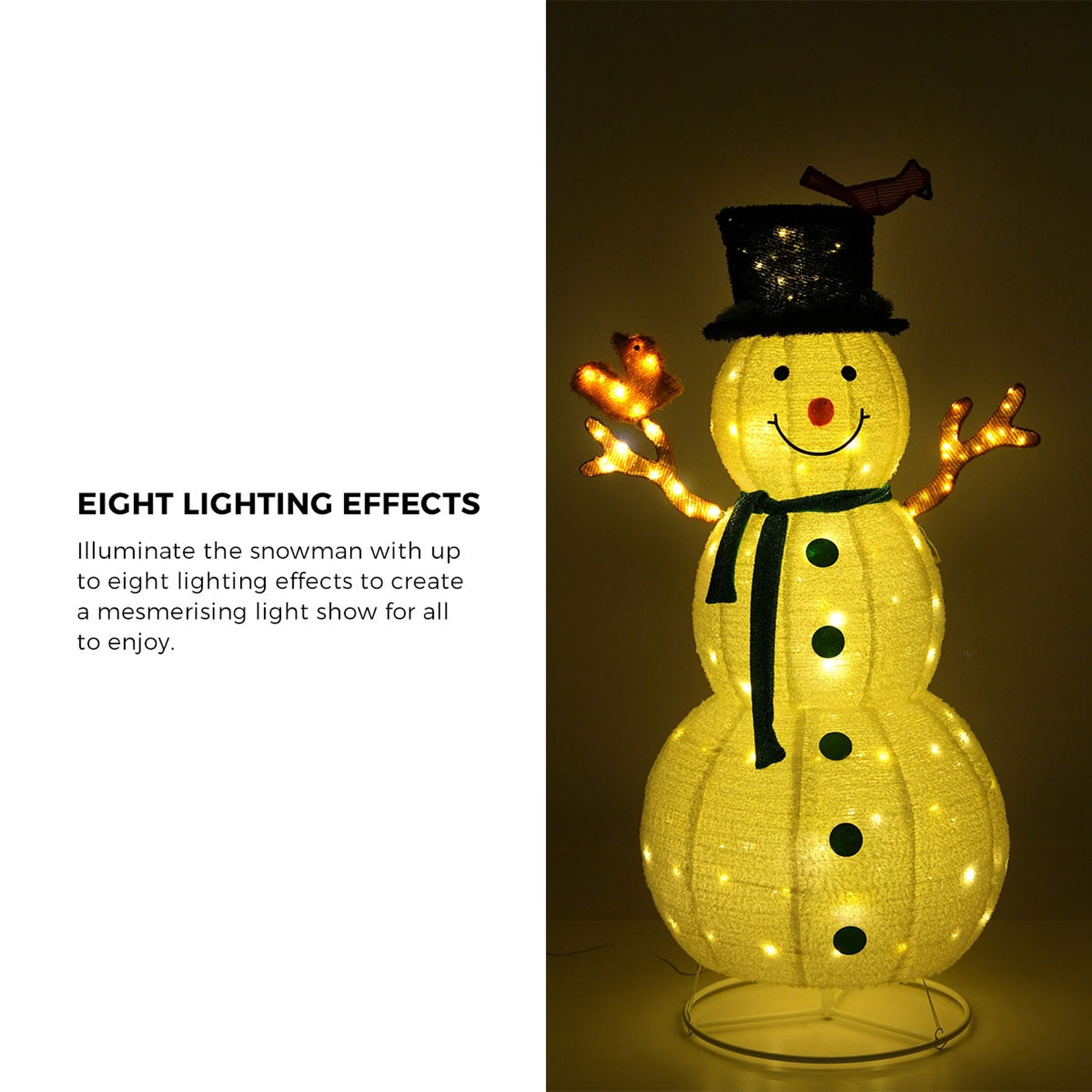 Tinseltown 3D Christmas LED Lights Snowman Outdoor Xmas Decor