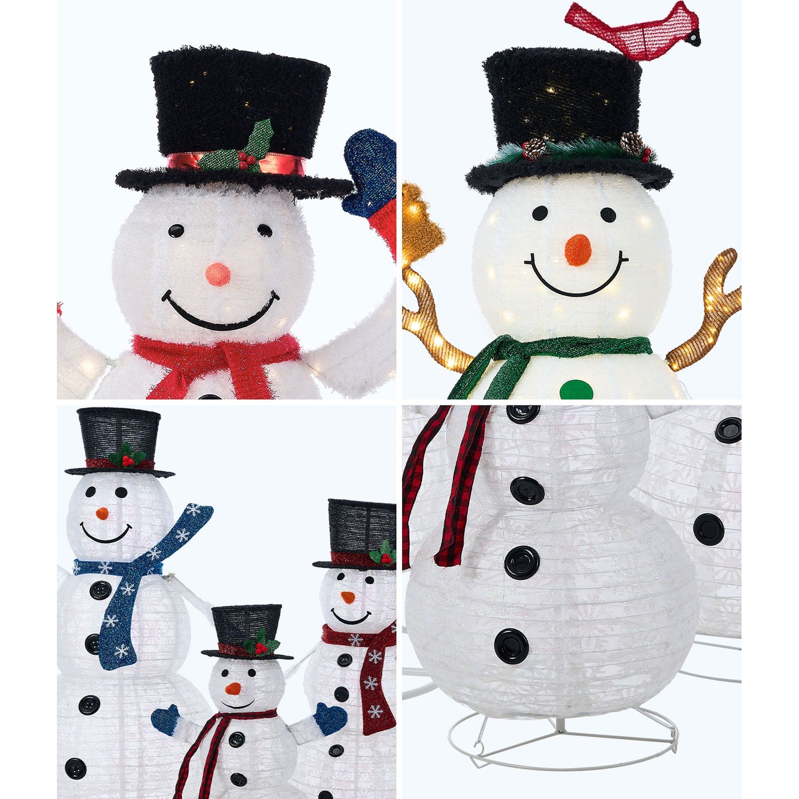 Tinseltown 3D Christmas LED Lights Snowman Outdoor Xmas Decor