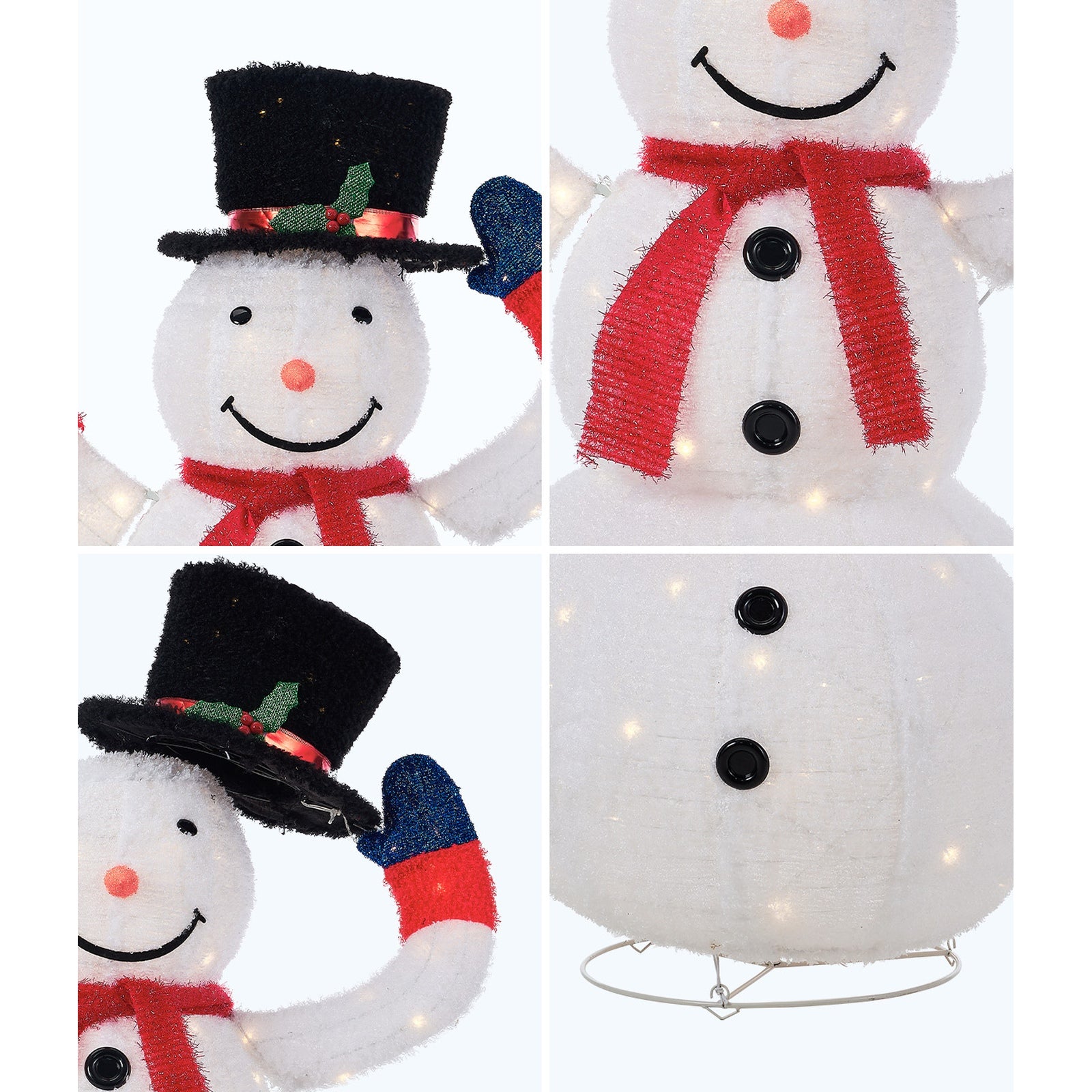 Tinseltown 3D Christmas Snowman Light LED 127cm Xmas Decor Festive Display - Sunyee