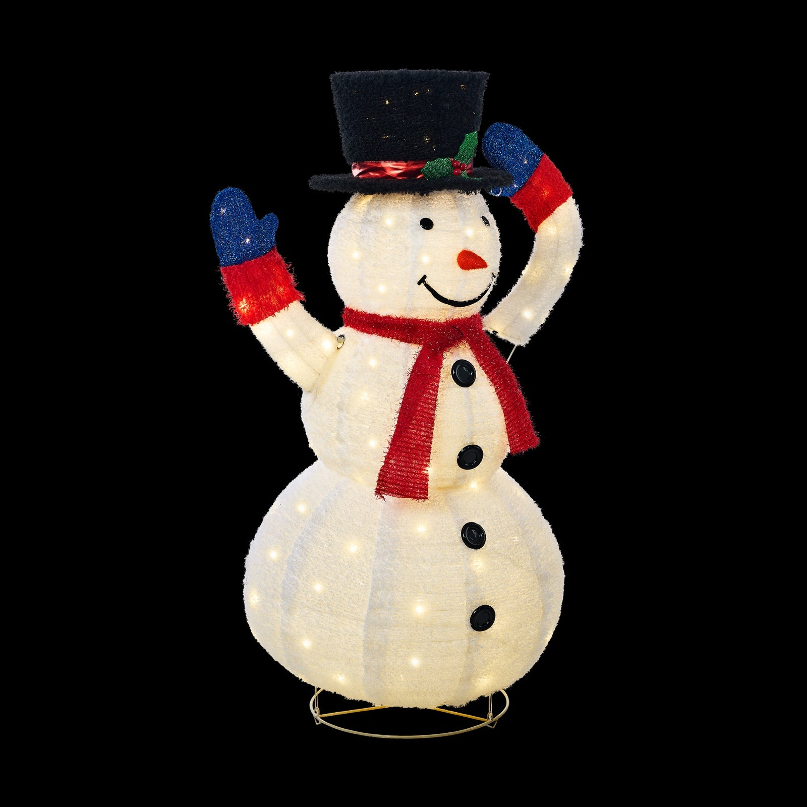 Tinseltown 3D Christmas Snowman Light LED 127cm Xmas Decor Festive Display - Sunyee