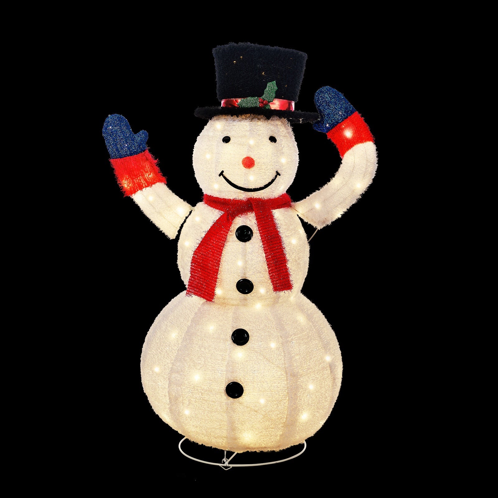 Tinseltown 3D Christmas Snowman Light LED 127cm Xmas Decor Festive Display - Sunyee