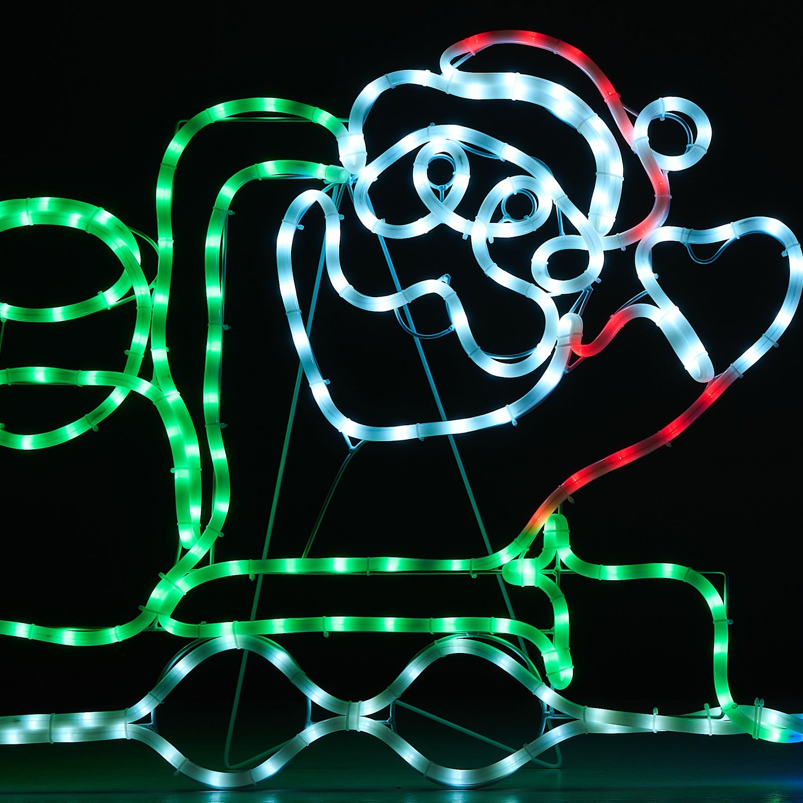 Tinseltown Christmas Light LED Motif Lights Santa Train 196cm Xmas Decor Display - Sunyee