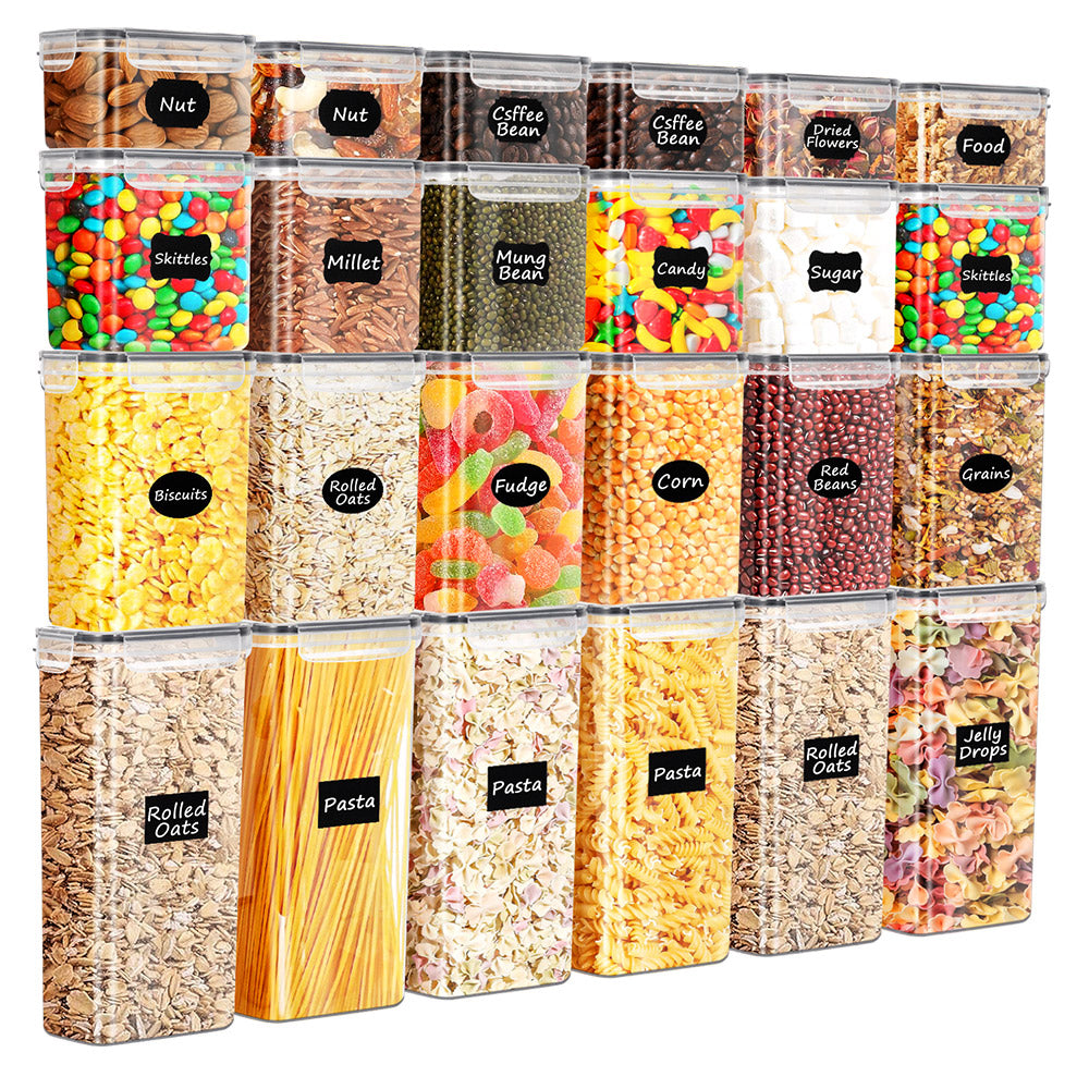 ZUNI Dry Food Canisters with Lids BPA Free Plastic Leak-proof Canisters - Sunyee