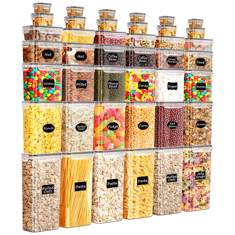 ZUNI Dry Food Canisters with Lids BPA Free Plastic Leak-proof Canisters - Sunyee