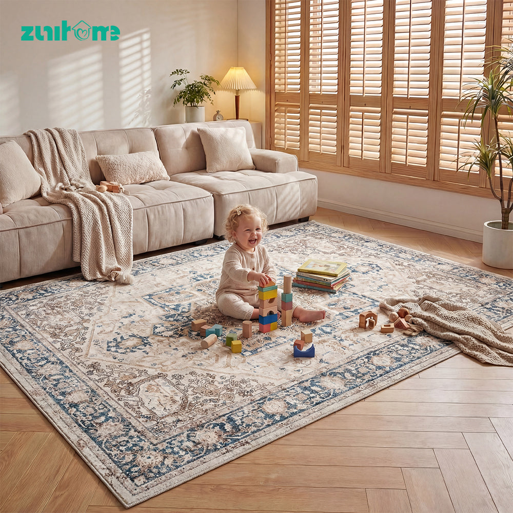 ZUNI Baby Floor Mat Washable Short Pile Play Mat Bedroom - Sunyee
