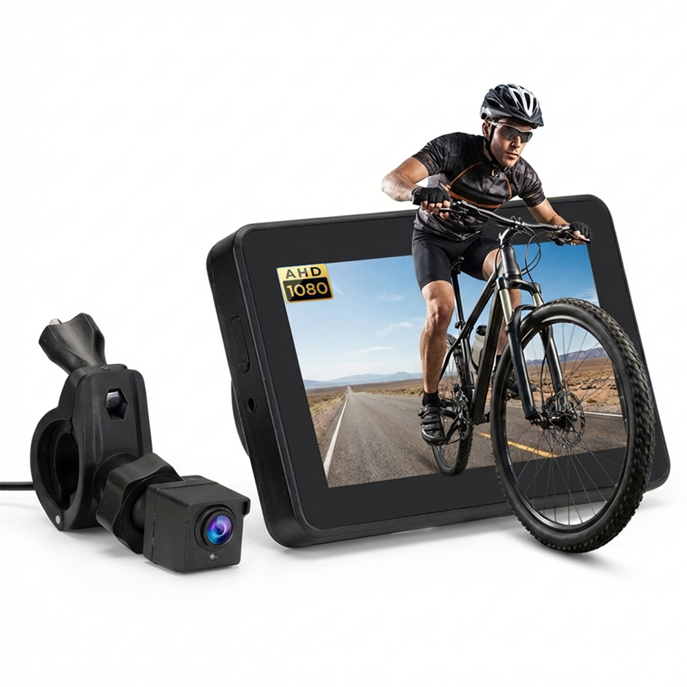 ZUNI Bike Mirror Camera 4.3″ 1080P AHD Rear View Camera Night Vision - Sunyee