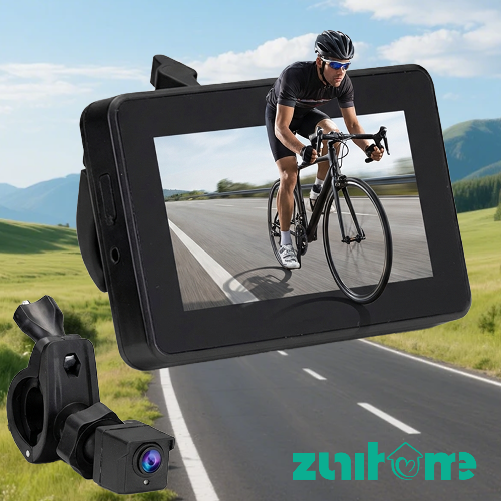 ZUNI Bike Mirror Camera 4.3″ 1080P AHD Rear View Camera Night Vision - Sunyee