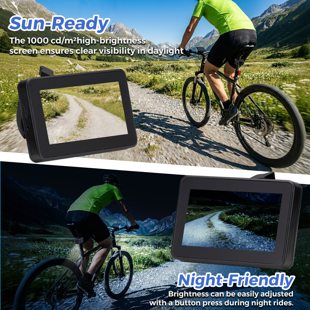 ZUNI Bike Mirror Camera 4.3″ 1080P AHD Rear View Camera Night Vision - Sunyee