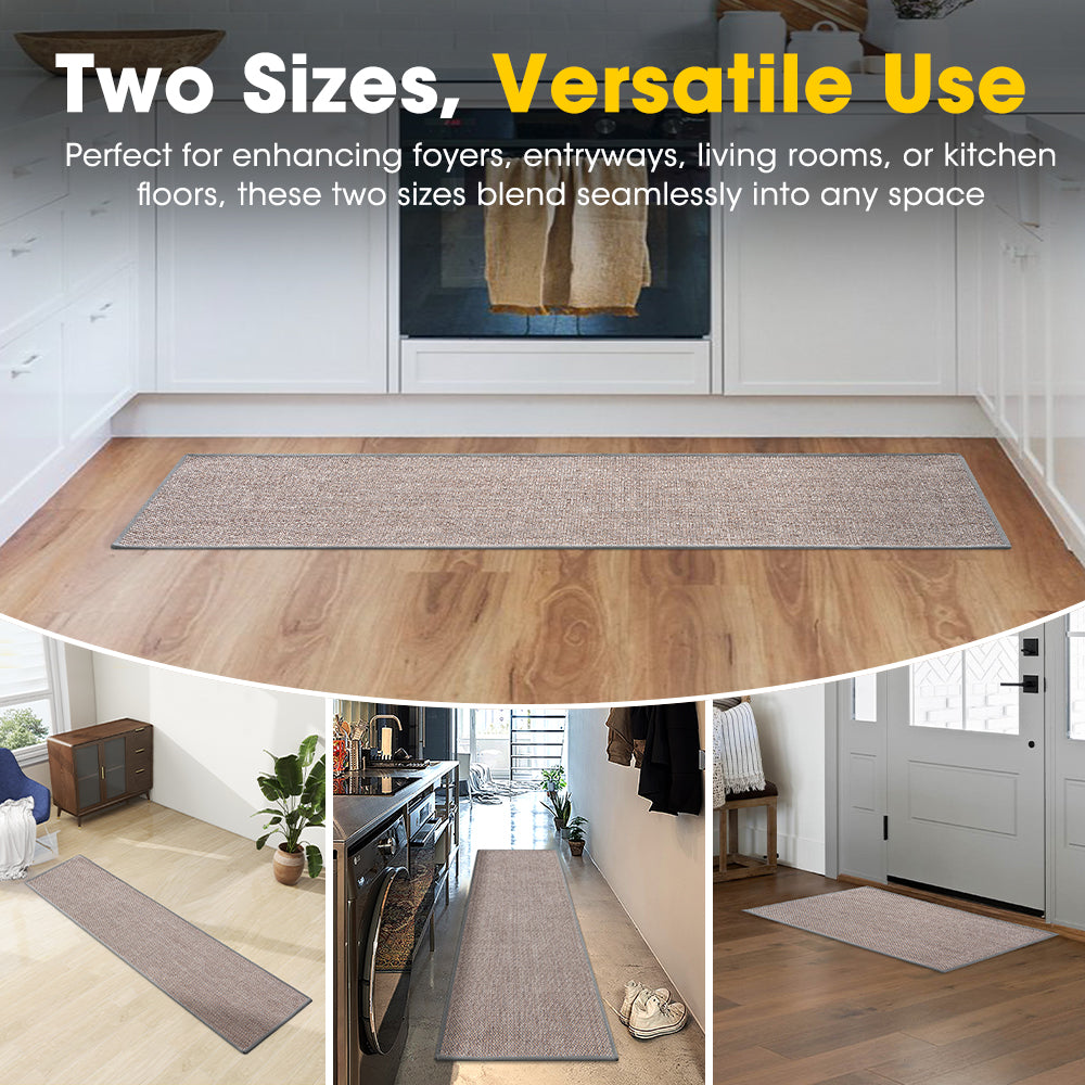 ZUNI 2PCS Kitchen Rugs Mats Non Slip Anti Fatigue for Kitchen Floor Home - Sunyee