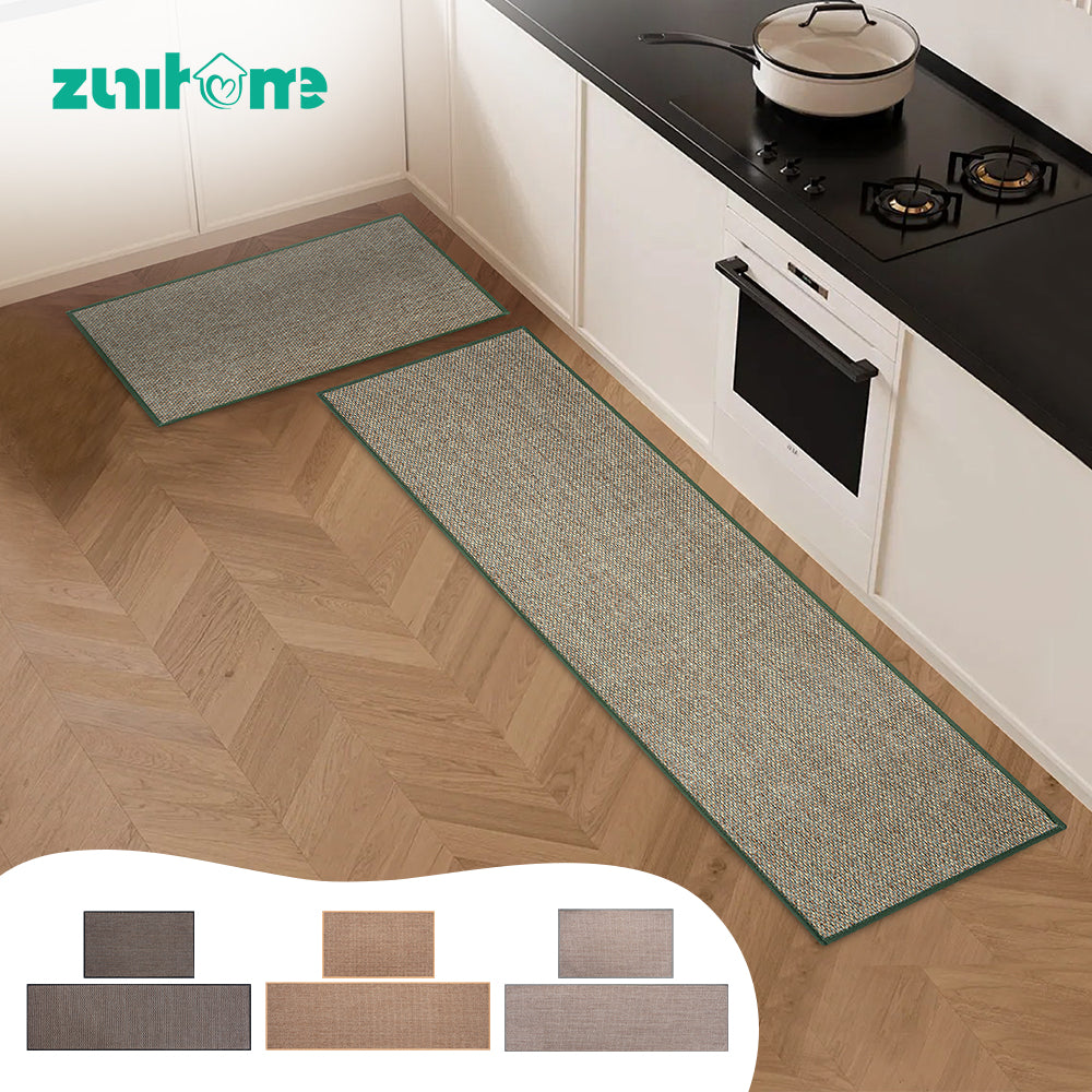 ZUNI 2PCS Kitchen Rugs Mats Non Slip Anti Fatigue for Kitchen Floor Home - Sunyee