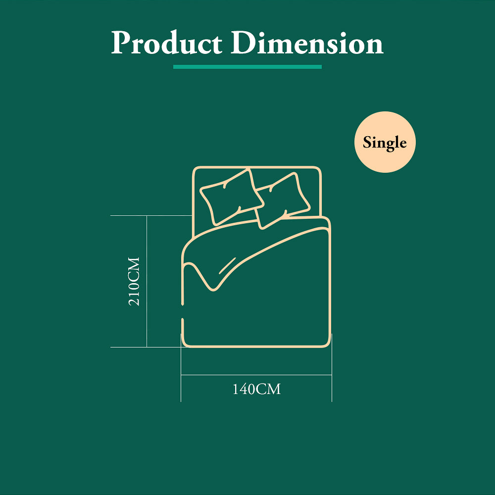 ZUNI Natural Bamboo Quilt 200GSM Duvet Doona Winter Summer Quilt Single - Sunyee