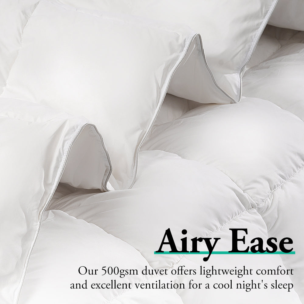 ZUNI Natural Bamboo Quilt 500GSM Duvet Doona Winter Summer Quilt Single - Sunyee