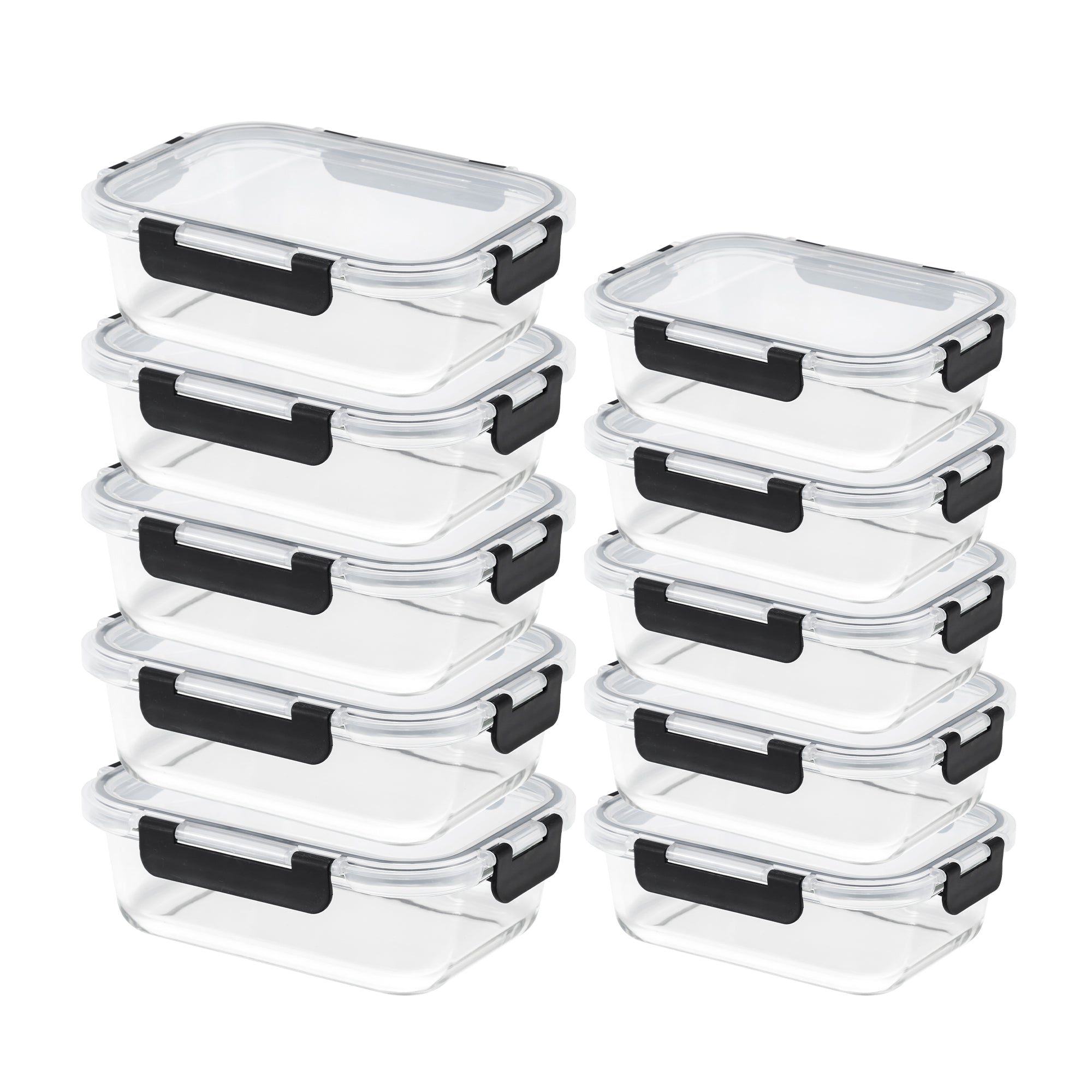 ZUNI Glass Food Container with Lid Airtight Meal Pre Storage