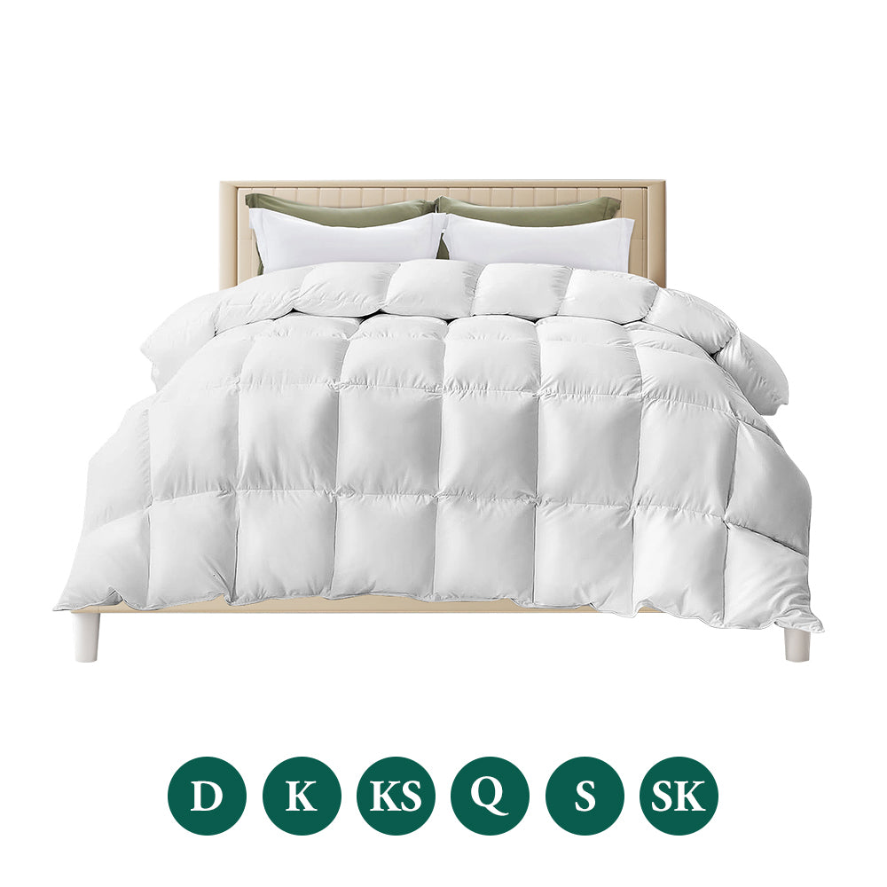 ZUNI Goose Down Duvet Quilt Duvet Doona Winter Summer Quilt 500/700/800GSM - Sunyee