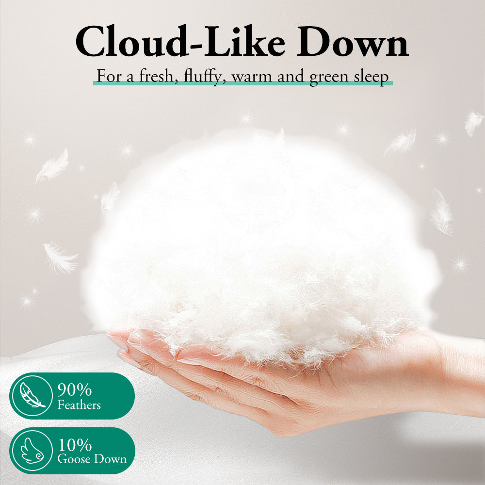 ZUNI Goose Down Duvet Quilt 500GSM Duvet Doona Winter Summer Quilt Double - Sunyee