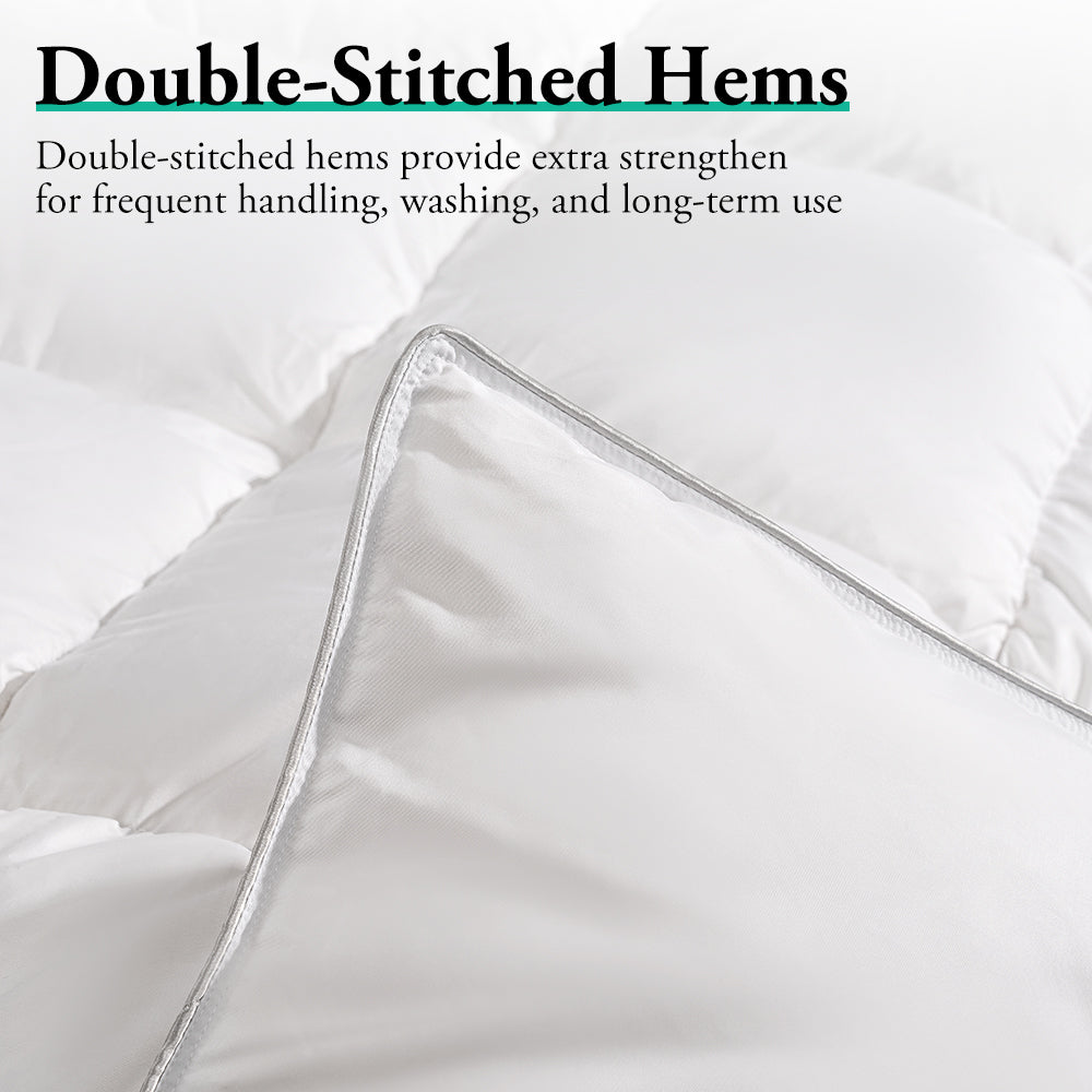 ZUNI Goose Down Duvet Quilt 500GSM Duvet Doona Winter Summer Quilt Queen - Sunyee