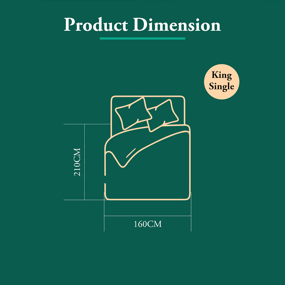 ZUNI Goose Down Duvet Quilt 700GSM Duvet Doona Winter Summer Quilt King Single - Sunyee