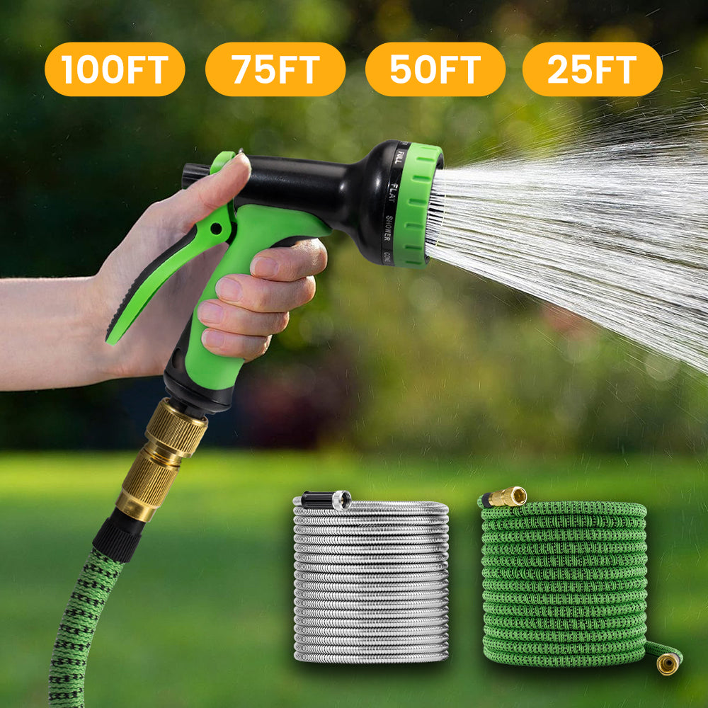 ZUNI Flexible Garden Water Hose 10 Function Spray Nozzle