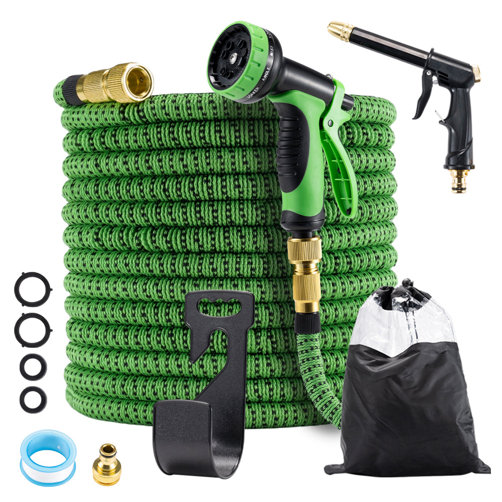 ZUNI Flexible Garden Water Hose 10 Function Spray Nozzle