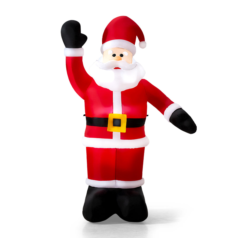 ZUNI Christmas Inflatable 2.45M Santa Xmas Outdoor Decoration LED Lights - Sunyee