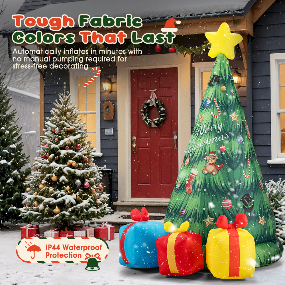 ZUNI Christmas Inflatable Tree 2.3M Xmas Outdoor Decoration LED Lights - Sunyee