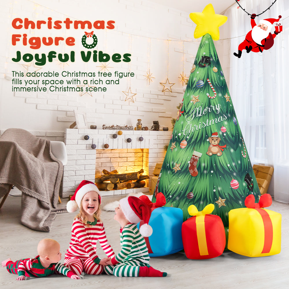 ZUNI Christmas Inflatable Tree 2.3M Xmas Outdoor Decoration LED Lights - Sunyee